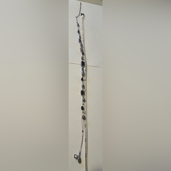 Elegant Lia Sophia Silver and Black Necklace - Picture 3 of 4